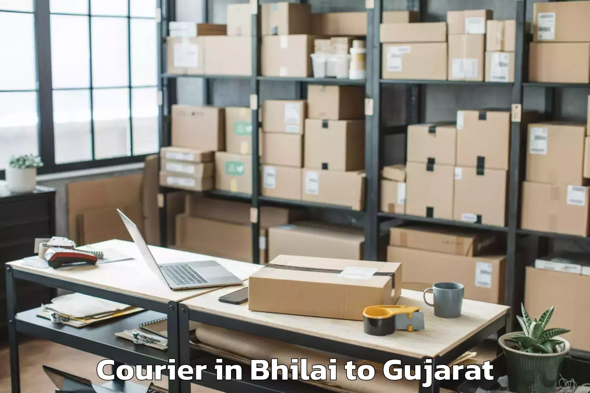 Reliable Bhilai to Kavant Courier